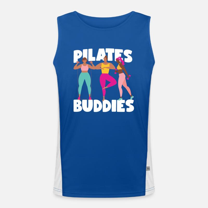 Instructeur de Pilates Professeur Besties Débardeur respirant contrasté Homme 