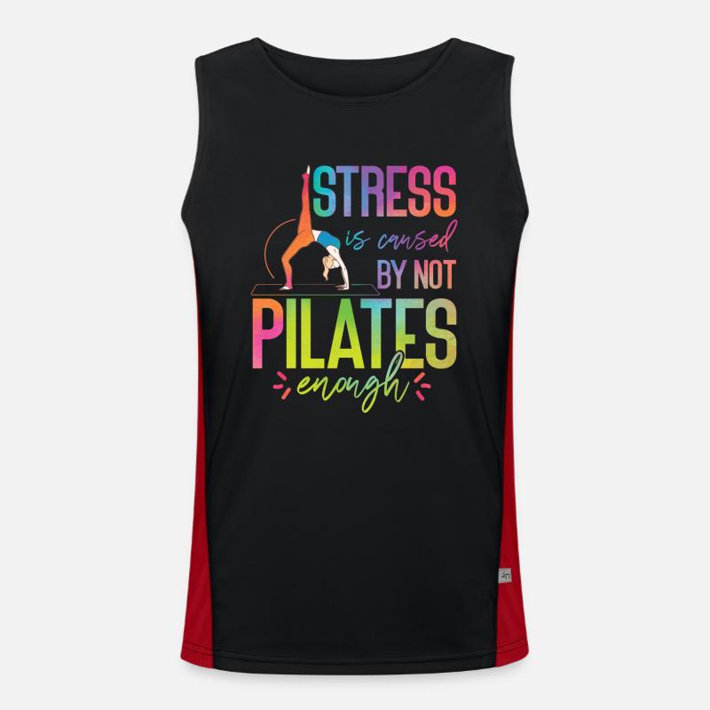 Pilates Instructor Teacher Funktionelles Kontrast-Tank Top für Männer 