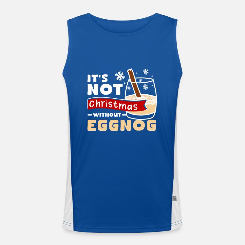 It's not christmas without eggnog Funktionelles Kontrast-Tank Top für Männer 