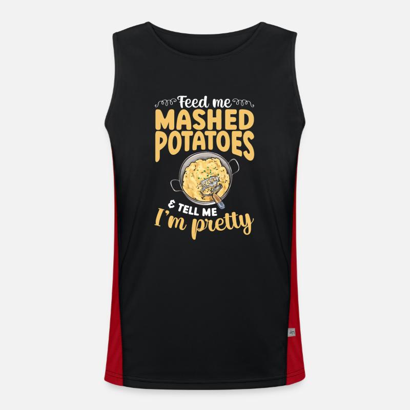 Mashed potatoes Mashed potatoes Men's Functional Contrast Tank Top 