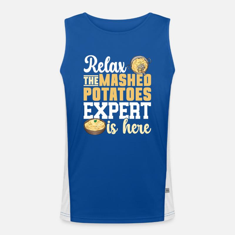 Mashed potatoes Mashed potatoes Men's Functional Contrast Tank Top 