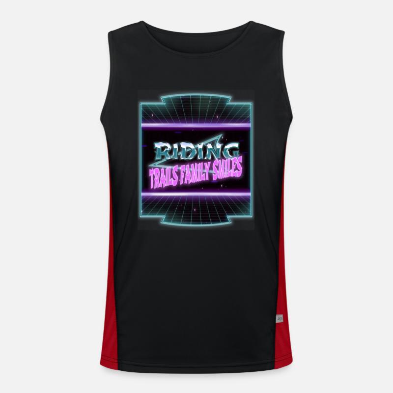 horseback trails riding techniques present idea Funktionelles Kontrast-Tank Top für Männer 