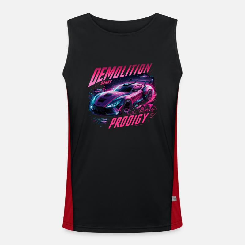 Derby de démonstration Derby de démolition Derby de démolition Débardeur respirant contrasté Homme 