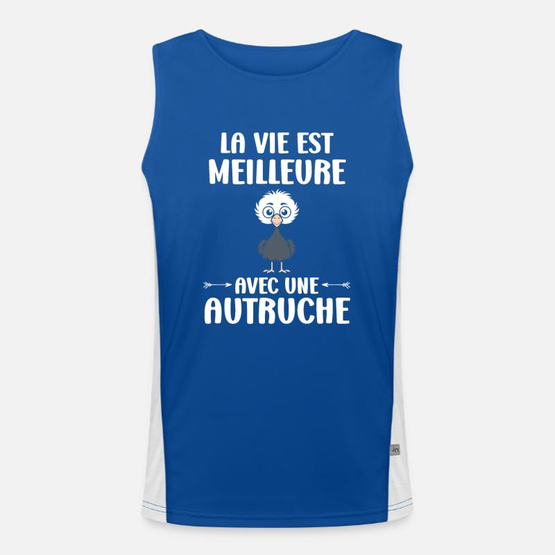 Citation autruche Débardeur respirant contrasté Homme 