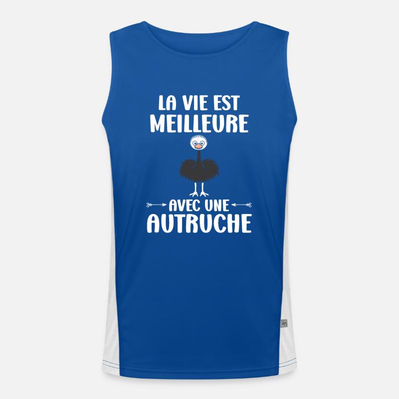 Strauß Zitat Funktionelles Kontrast-Tank Top für Männer 