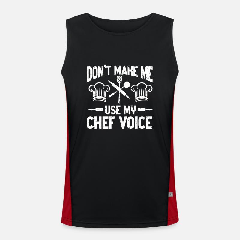 Chef Kitchen Cook Men's Functional Contrast Tank Top 