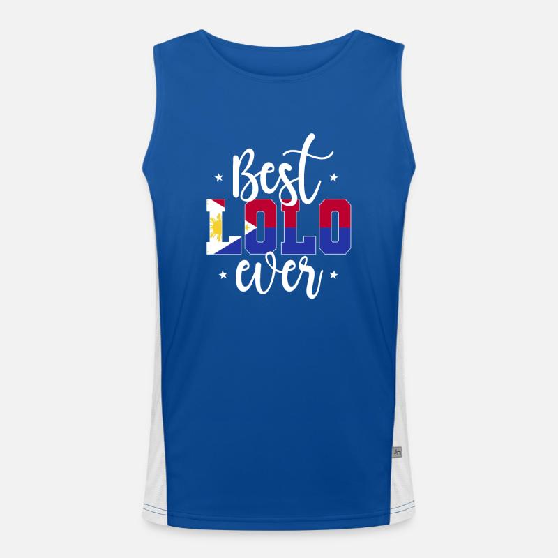Lolo Philippinischer Opa Funktionelles Kontrast-Tank Top für Männer 