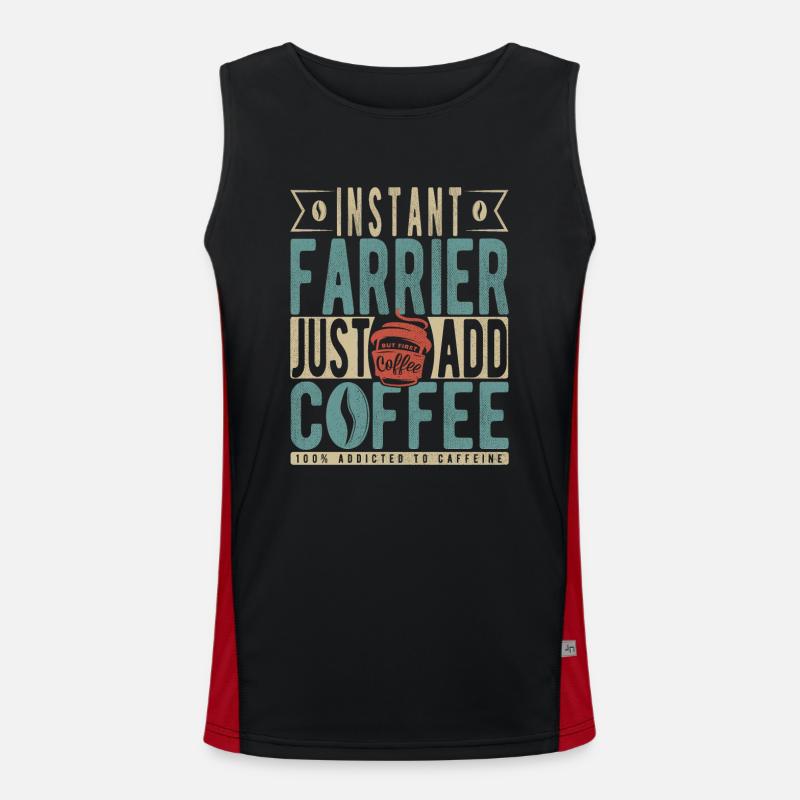 Maréchal-ferrant instantané Il suffit d’ajouter du café Débardeur respirant contrasté Homme 
