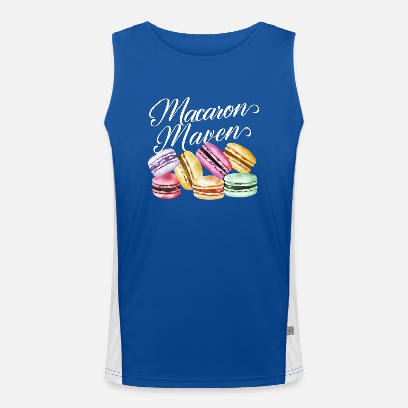 Amateurs de macarons Macarons français Débardeur respirant contrasté Homme 