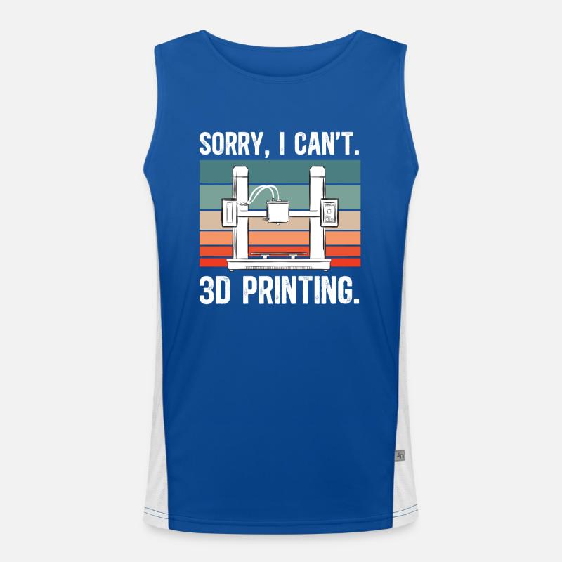 3D Drucker 3D Druck Funktionelles Kontrast-Tank Top für Männer 