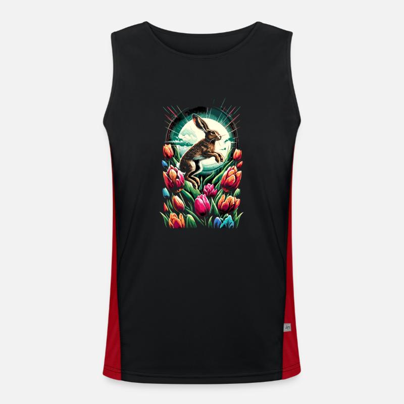 Ostara Eostre Equinox Witch Pagan Goddess Rituals Funktionelles Kontrast-Tank Top für Männer 