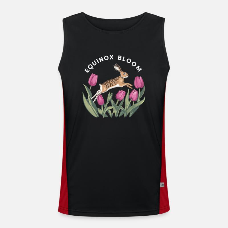 Ostara Eostre Equinox Witch Pagan Goddess Rituals Funktionelles Kontrast-Tank Top für Männer 