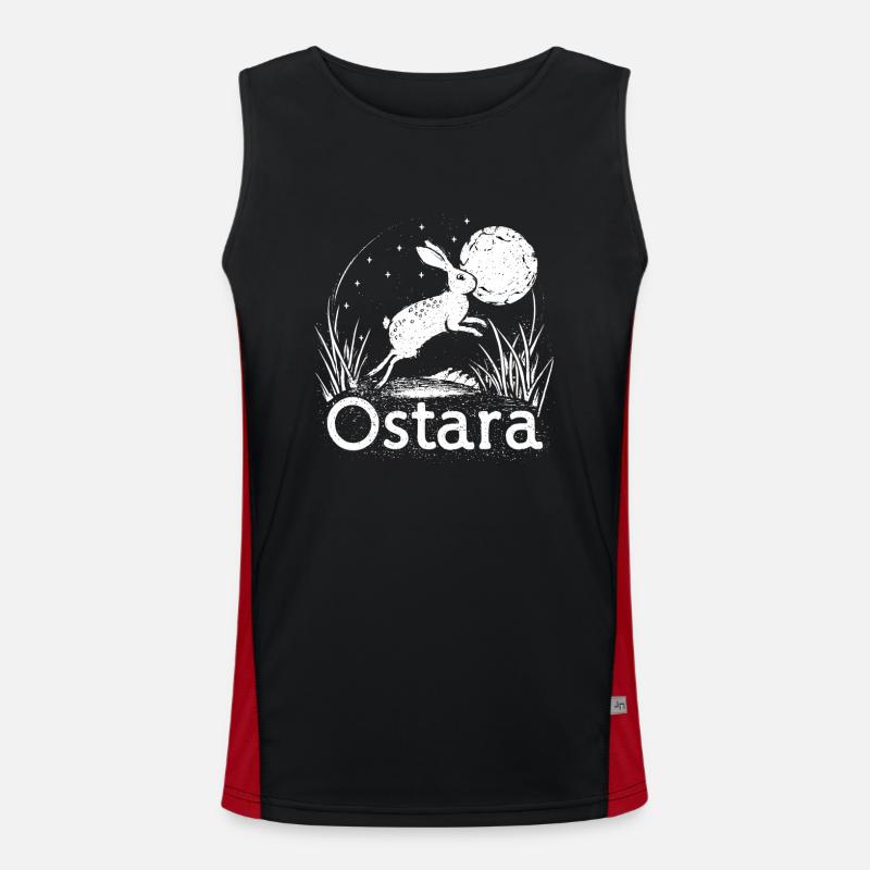 Ostara Eostre Equinox Witch Pagan Goddess Rituals Funktionelles Kontrast-Tank Top für Männer 