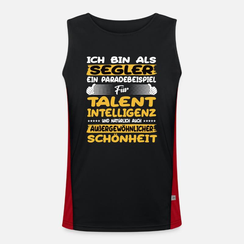Sailors a prime example of sailing Men's Functional Contrast Tank Top 
