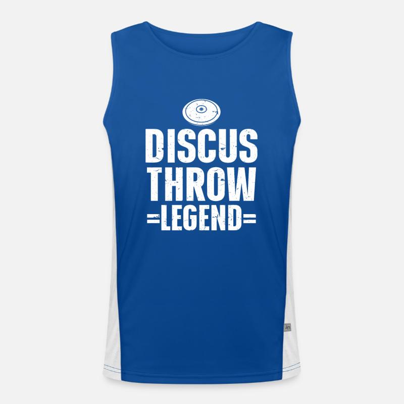 Diskuswerfer Leichtathlet Disc Throw Funktionelles Kontrast-Tank Top für Männer 
