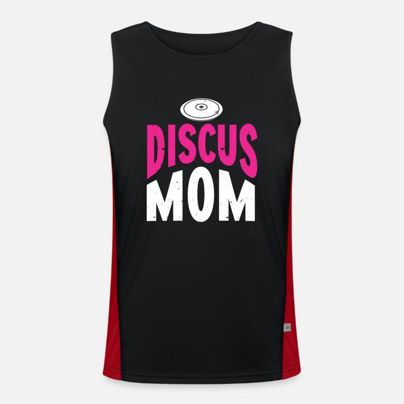 Discus thrower track and field athlete Disc Throw Men's Functional Contrast Tank Top 