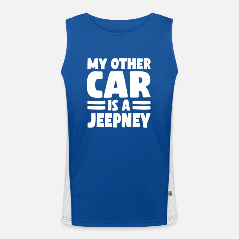 Lustiger Philippinischen Spruch Funktionelles Kontrast-Tank Top für Männer 