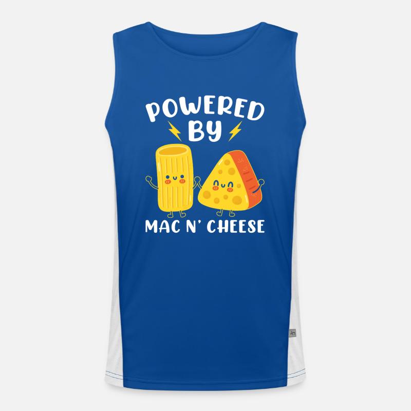Powered By Mac N' Cheese Men's Functional Contrast Tank Top 