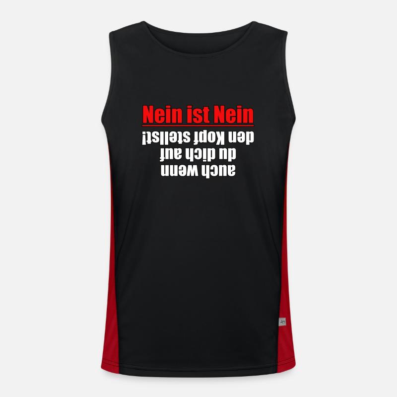 Non, c’est non ! Même si vous... Débardeur respirant contrasté Homme 