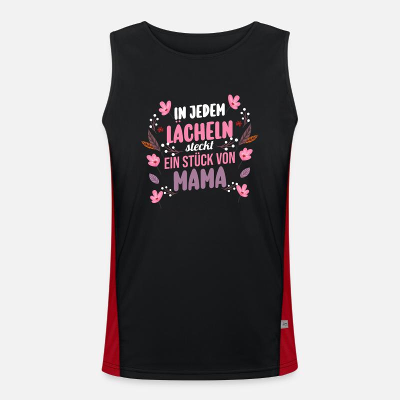 Mutter Muttertag Mama Funktionelles Kontrast-Tank Top für Männer 