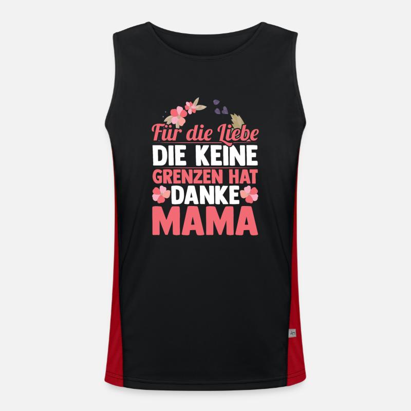 Mutter Muttertag Mama Funktionelles Kontrast-Tank Top für Männer 