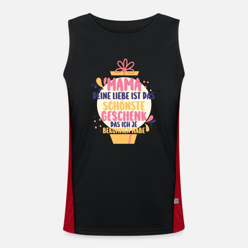 Mutter Muttertag Mama Funktionelles Kontrast-Tank Top für Männer 
