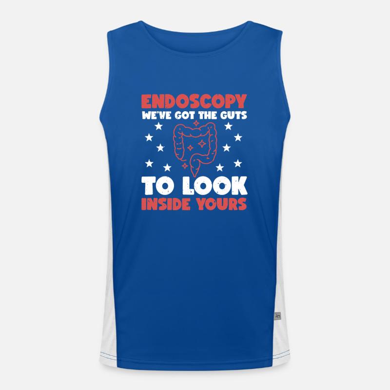 Endoscopy Humor Men's Functional Contrast Tank Top 