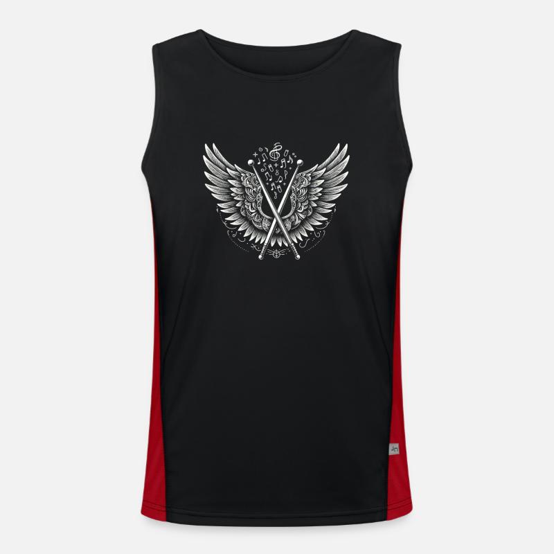 Drum Player Jesus Drum set Pick Jesus Drums Player Funktionelles Kontrast-Tank Top für Männer 