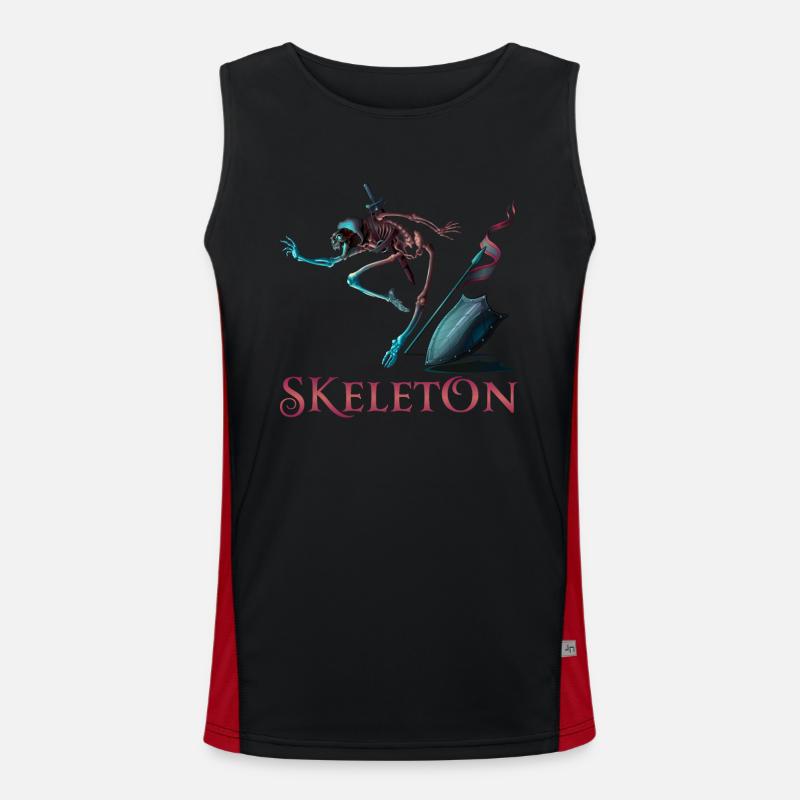 Skeleton Men's Functional Contrast Tank Top 
