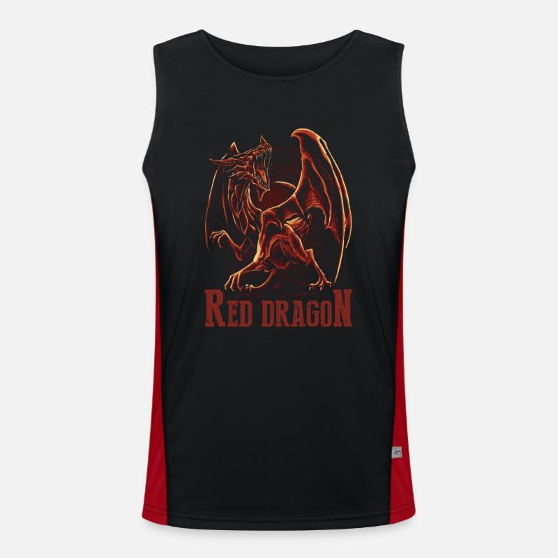 Red Dragon Men's Functional Contrast Tank Top 