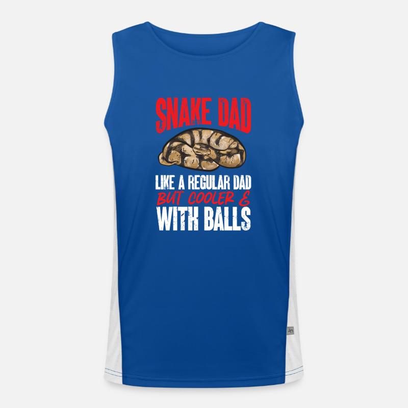 Ball Python Schlange Königspython Funktionelles Kontrast-Tank Top für Männer 