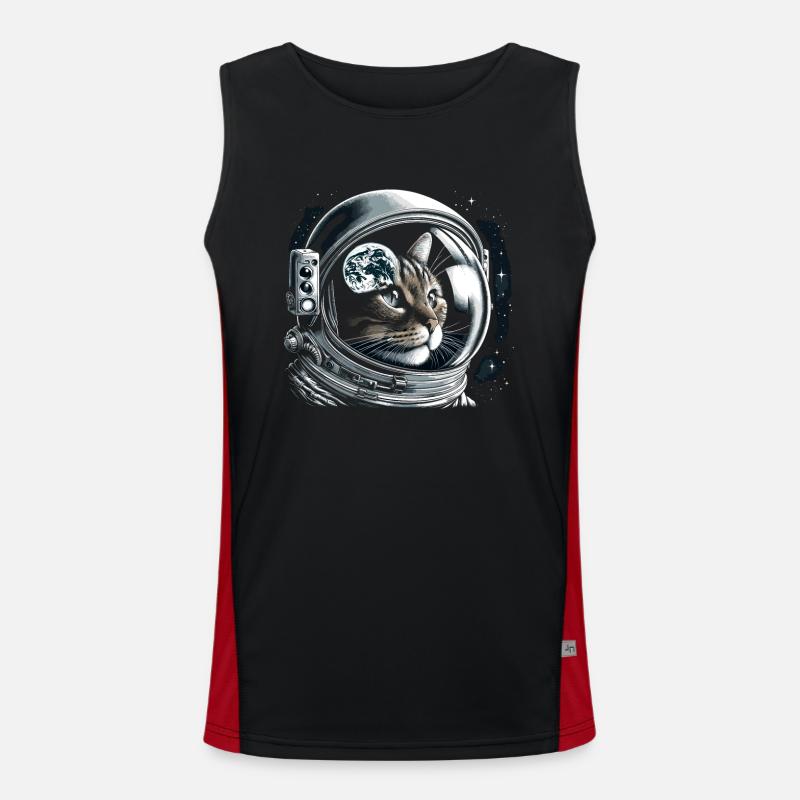 Chat, Astronaute, Astronomie, Système Solaire Externe Débardeur respirant contrasté Homme 