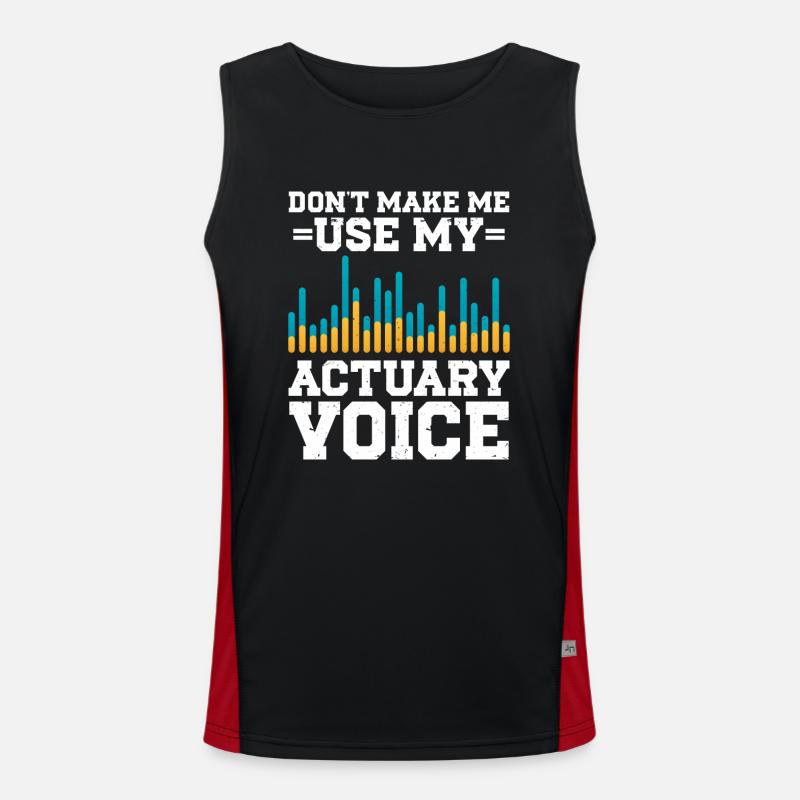 Aktuar Statistiker Funktionelles Kontrast-Tank Top für Männer 