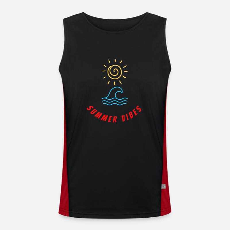 Summer Vibes Men's Functional Contrast Tank Top 