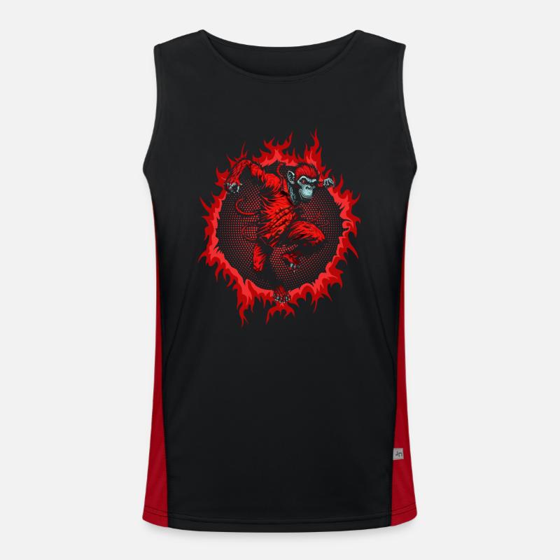 The Red Monkey Men's Functional Contrast Tank Top 