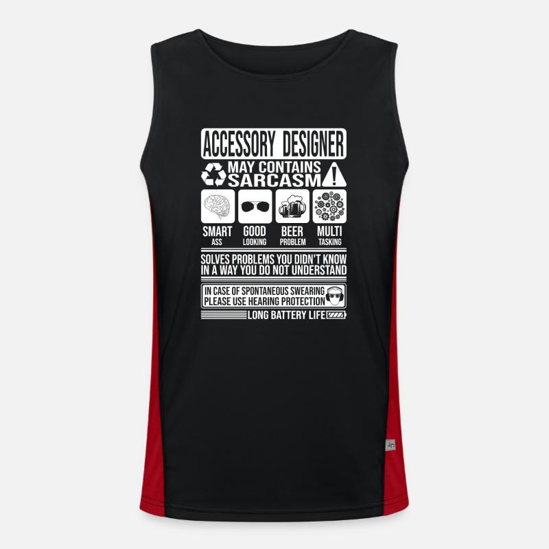 Accessoire Designer Sarkasmus lustiges Geschenk-Accessoire Funktionelles Kontrast-Tank Top für Männer 