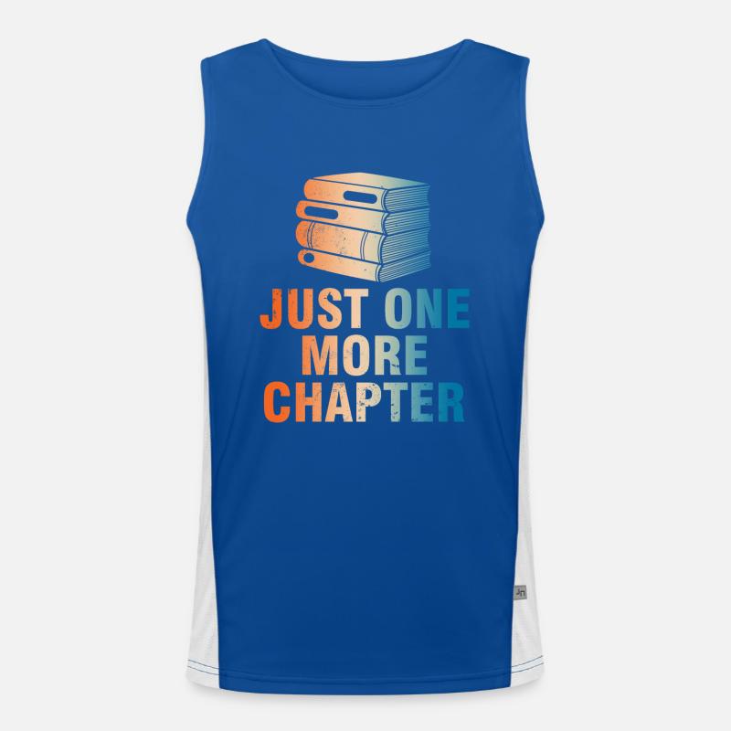 Just one more chapter for bookworms Men's Functional Contrast Tank Top 