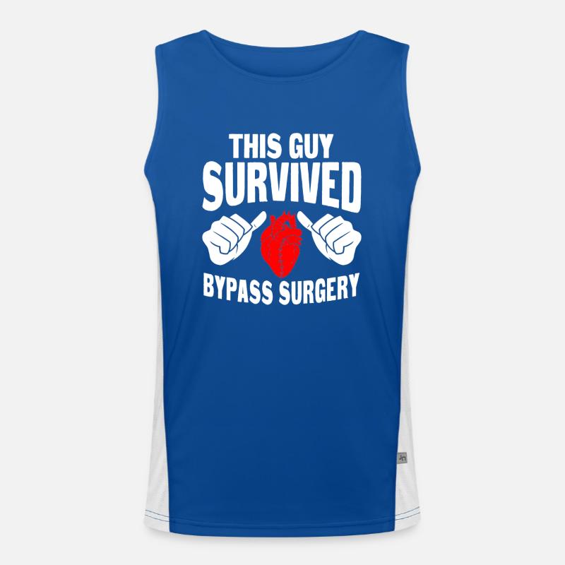 Dieser Typ Hat Die Bypass-operation Überlebt Funktionelles Kontrast-Tank Top für Männer 