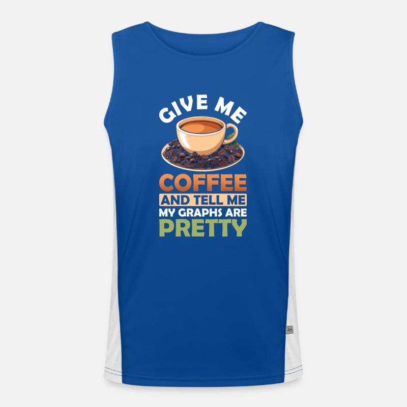 Statistician, Graphene, Data Analyst, Technician Men's Functional Contrast Tank Top 