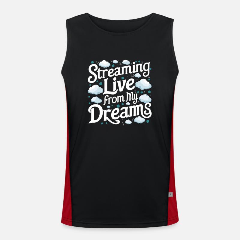 Speaking in Sleep, Somniloquy, Speaking in Sleep Men's Functional Contrast Tank Top 
