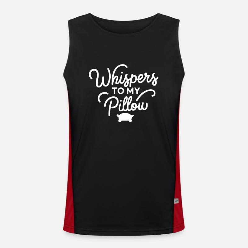Sprechen Im Schlaf, Somniloquy, Sprechen Im Funktionelles Kontrast-Tank Top für Männer 