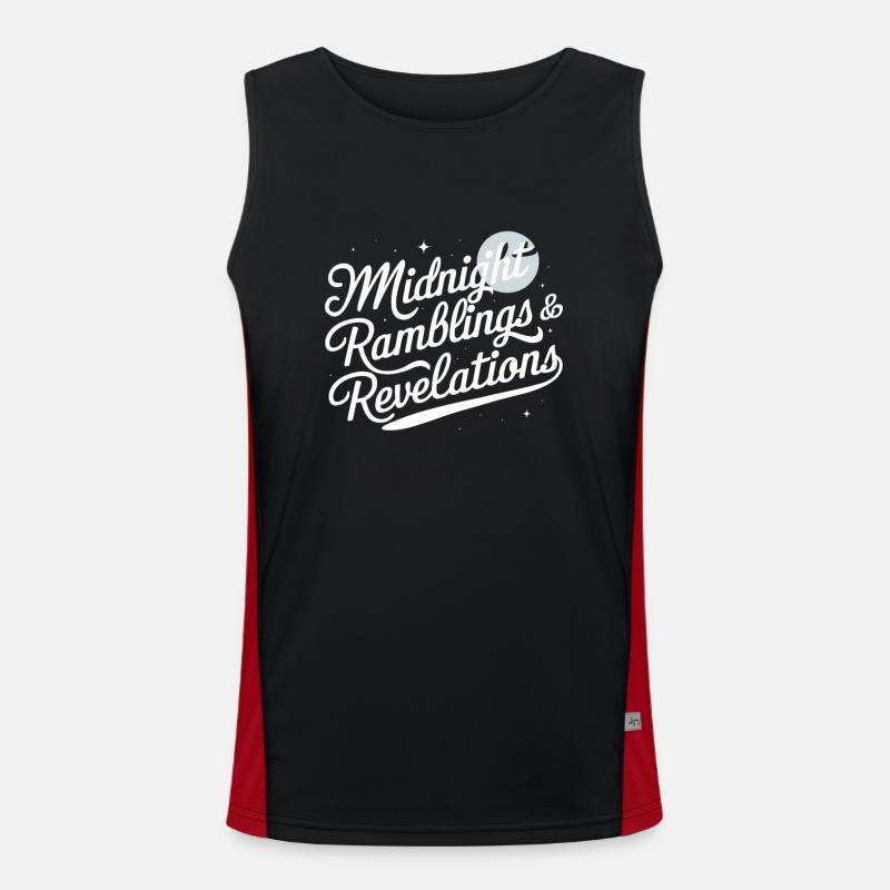Sprechen Im Schlaf, Somniloquy, Sprechen Im Funktionelles Kontrast-Tank Top für Männer 
