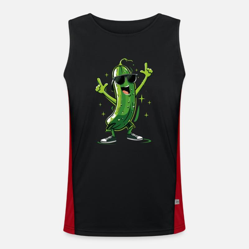 Concombre Débardeur respirant contrasté Homme 