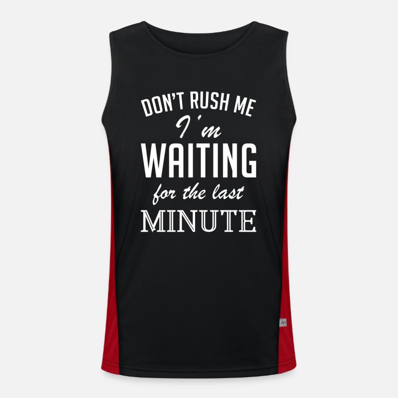 Waiting for the last moment Men's Functional Contrast Tank Top 