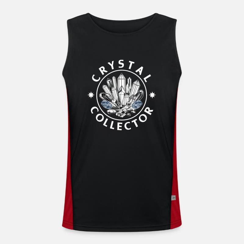 Geology Stone Hunt Agate Hunter Stone Collecting Men's Functional Contrast Tank Top 