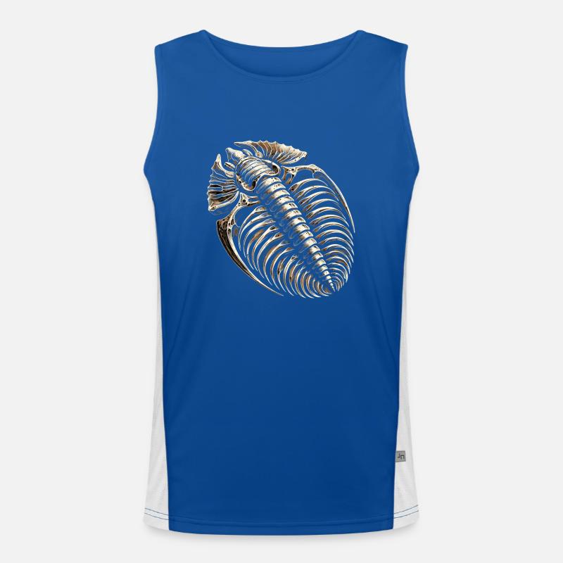 Fossil Hunter, Fossil Hunter, Paleontologist Men's Functional Contrast Tank Top 