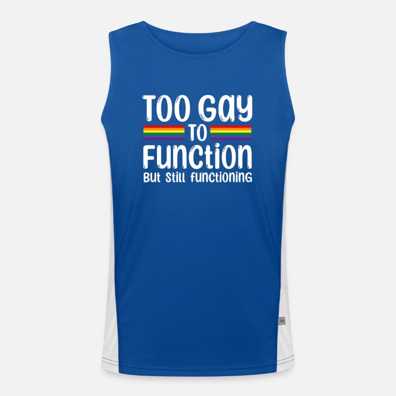Schwulen Spruch - Pride Month Funktionelles Kontrast-Tank Top für Männer 