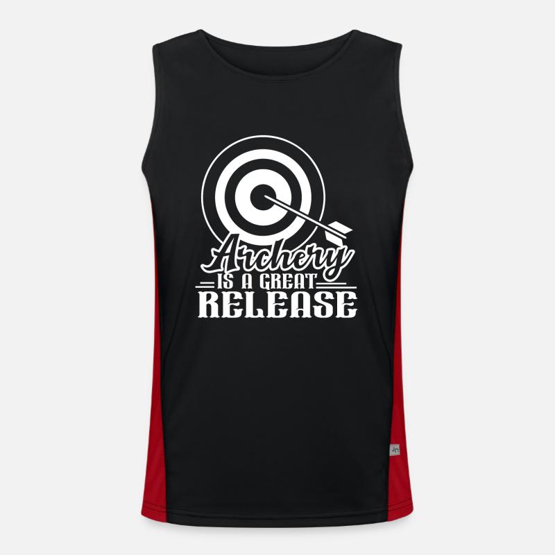 Archery Archery is a Great Release Men's Functional Contrast Tank Top 