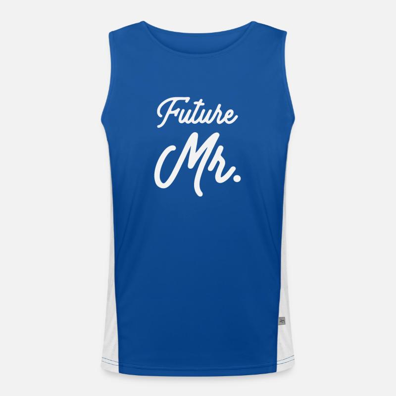 Matching Bachelor Future Mr Men's Functional Contrast Tank Top 