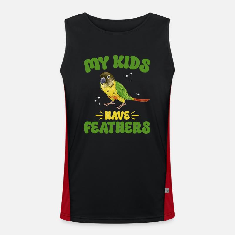 Molinasittich Papagei Vogel Sittich Funktionelles Kontrast-Tank Top für Männer 